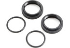 Shock Adjuster Nut w/O-ring, AL, Blk(2):5B,5T,MINI