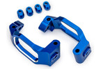 Traxxas Caster blocks, aluminum (blue-anodized), pair