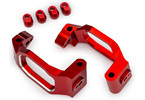 Traxxas Caster blocks, aluminum (red-anodized), pair