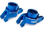 Traxxas Carriers, stub axle (blue-anodized aluminum) (rear) pair