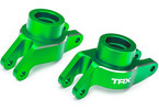 Traxxas Carriers, stub axle (green-anodized aluminum) (rear) pair