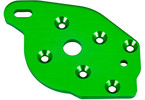 Traxxas Plate, motor, aluminum (green-anodized)