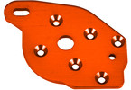 Traxxas Plate, motor, aluminum (orange-anodized)