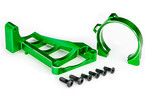 Traxxas Motor mounts (green-anodized aluminum) (for use with #3461)