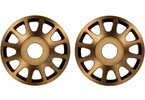 Traxxas Wheel centers, Method Race Wheels 703 Beadlock (aluminum, bronze-anodized) (2)