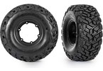 Traxxas Tires & wheels 2.2/3.2, black wheels, Maxx Slash belted tires (requires #10274 & 10276) (2)