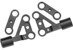 Traxxas Suspension arms, upper, front, aluminum (gray-anodized) (left & right)