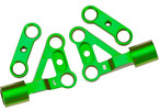 Traxxas Suspension arms, upper, front, aluminum (green-anodized) (left & right)