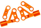 Traxxas Suspension arms, upper, front, aluminum (orange-anodized) (left & right)