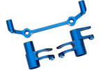 Traxxas Steering bellcranks, drag link (blue-anodized aluminum)