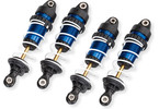 Traxxas Shocks, GTR long, blue (assembled with springs) (4)