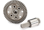 Traxxas Ring gear, differential, 47T/ pinion gear 12T (rear)