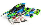 Traxxas Body, Bandit, green/ wing (painted)