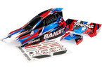 Traxxas Body, Bandit, red/ wing (painted)