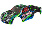 Traxxas Body, Stampede, green (for clipless mounting)