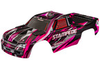 Traxxas Body, Stampede, pink (for clipless mounting)