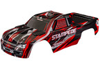 Traxxas Body, Stampede, red (for clipless mounting)