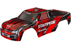 Traxxas Body, Stampede, red (for clipless mounting)