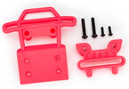 Traxxas Bumper, front/ bumper mount, front (pink)