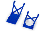 Traxxas Skid plates, front & rear (blue)