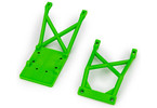 Traxxas Skid plates, front & rear (green)