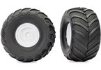 Traxxas Tires & wheels 2.0/3.0", white wheels, Terra Groove tires (2)