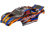 Traxxas Body, Rustler, orange (for clipless mounting)