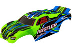 Traxxas Body, Rustler, green (for clipless mounting)