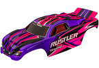 Traxxas Body, Rustler, pink (for clipless mounting)