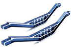Traxxas Chassis braces, lower machined 6061-T6 aluminum (blue) (2)