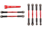 Traxxas Traxxas Turnbuckles, aluminum (red-anodized), 58mm (4)/ 61mm (2)