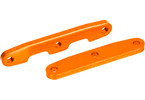 Traxxas Bulkhead tie bars, front & rear, aluminum (orange-anodized)