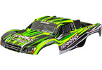 Traxxas Body, Slash, green (painted) (clipless)