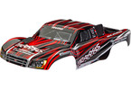 Traxxas Body, Slash, red (painted) (clipless)