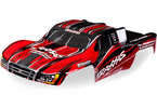 Traxxas Body, 1/16 Slash 4X4, red (painted)