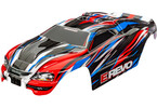 Traxxas Body, 1/16 E-Revo, red and blue (painted)