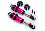 Traxxas Shocks, GTR long pink-anodized, PTFE-coated bodies with TiN shafts (2)