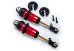 Traxxas Shocks, GTR long red-anodized, PTFE-coated bodies with TiN shafts (2)