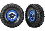 Traxxas Tires & wheels 1.9", Method Race Wheels 105 Beadlock black chrome, blue beadlock, Canyon Tra