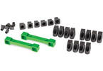 Traxxas Mounts, suspension arms, aluminium, green-anodized (4) (2)