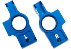 Traxxas Carriers, stub axle, aluminum (blue-anodized), (left & right)