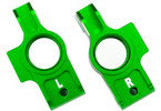 Traxxas Carriers, stub axle, aluminum (green-anodized) (left & right)