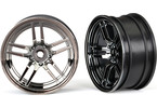 Traxxas Wheels 1.9", split-spoke, black chrome (2) (front)