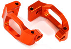 Traxxas Caster blocks (c-hubs), 6061-T6 aluminum (orange-anodized), left & right