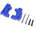 Traxxas Caster blocks (c-hubs), extreme heavy duty, blue (for use with #9182)