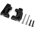 Traxxas Caster blocks (c-hubs), extreme heavy duty, black (for use with #9182)