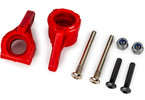 Traxxas Steering blocks, extreme heavy duty, red (left & right) (for use with #9180, 9181, 9182)