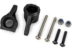 Traxxas Steering blocks, extreme heavy duty, black (left & right) (for use with #9180, 9181, 9182)
