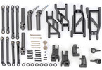 Traxxas Suspension Upgrade Kit, extreme heavy duty, black (fits Rustler 2WD or Stampede 2WD)