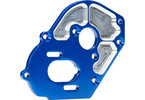 Traxxas Plate, motor, lightweight aluminum (blue-anodized) (4mm thick)